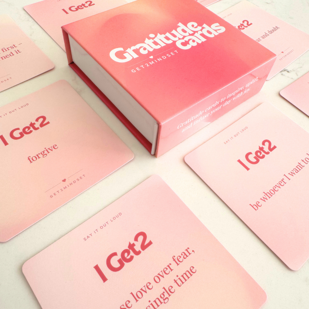 Get2Mindset Gratitude Cards for Daily Mindset Reset